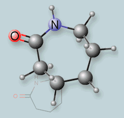 monomeres Caprolactam Strukturformel