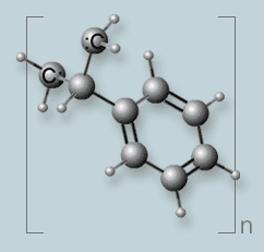 Benzene, ethenyl-, homopolymer Strukturformel
